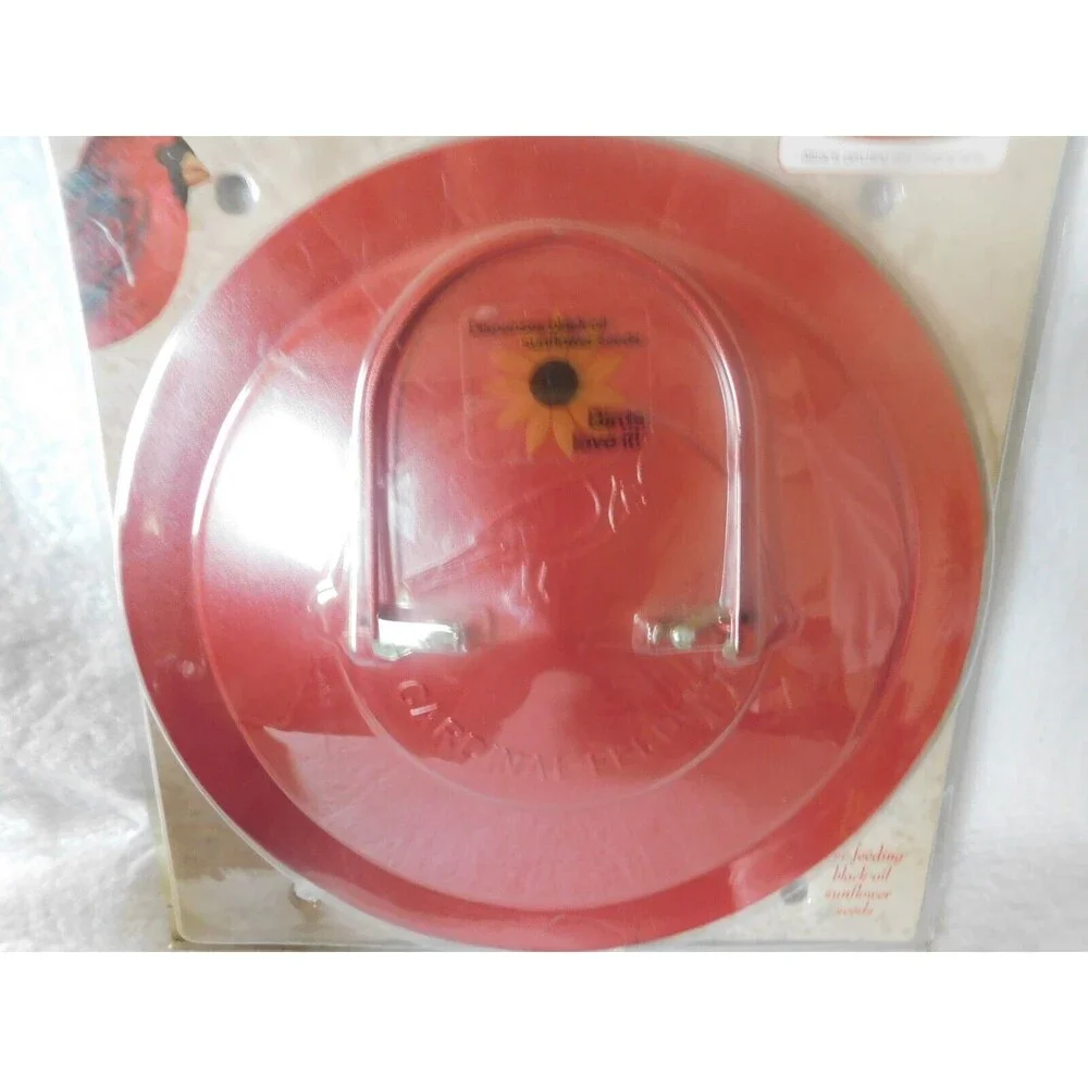 Red Cardinal Hanging Bird Feeder - 2.5 Lb. Capacity | NO/NO Wire Basket 12''Dia.
